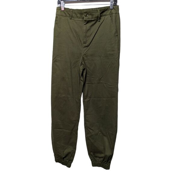LOVE TREE Green Chino Joggers M - Picture 2 of 7